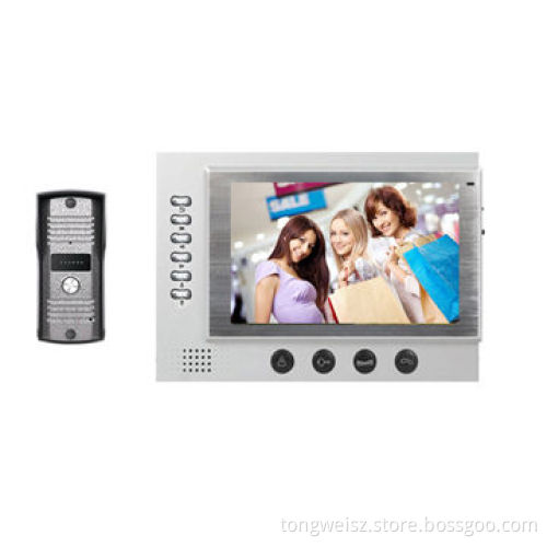 7-inch wired doorbell system for villas recording function